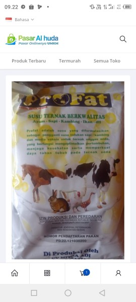 susu ternak profat