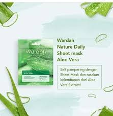 Wardah Nature Daily Sheet Mask Aloe Vera 20ml