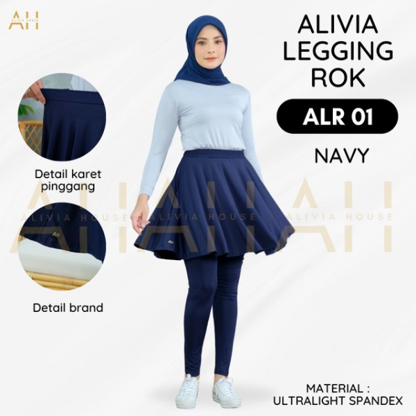 ALIVIA LEGGING ROK 01 (ALR 01) Navy