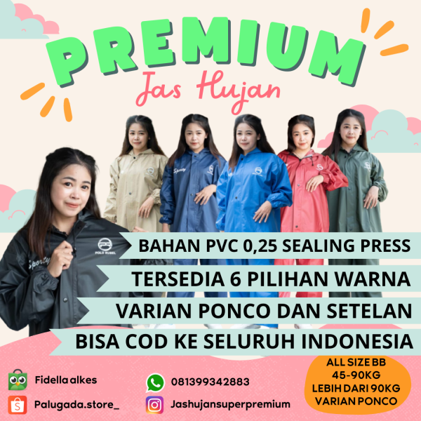 Jas Hujan Premium Setelan Baju dan Celana
