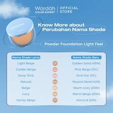 Wardah Lightening Powder Foundation Light Feel 01-07 12gr