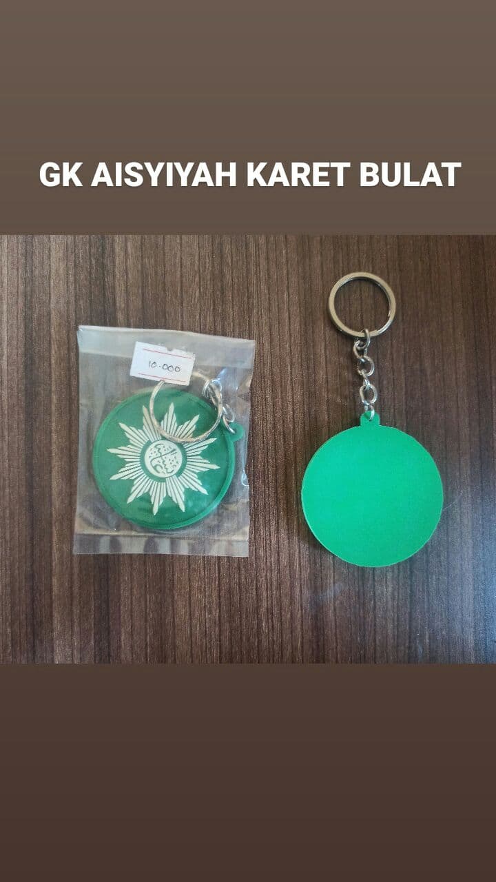 Gantungan Kunci Aisyiyah Karet Bulat