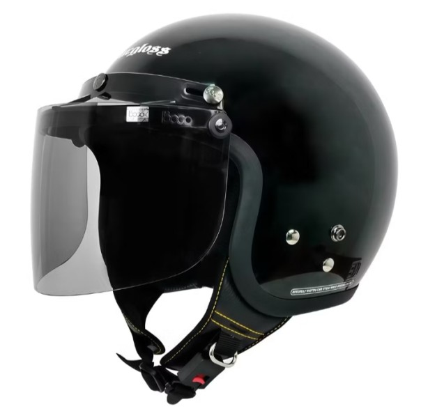 Helm Carglos Bogo Retro Dewasa Polos Full Leher SNI