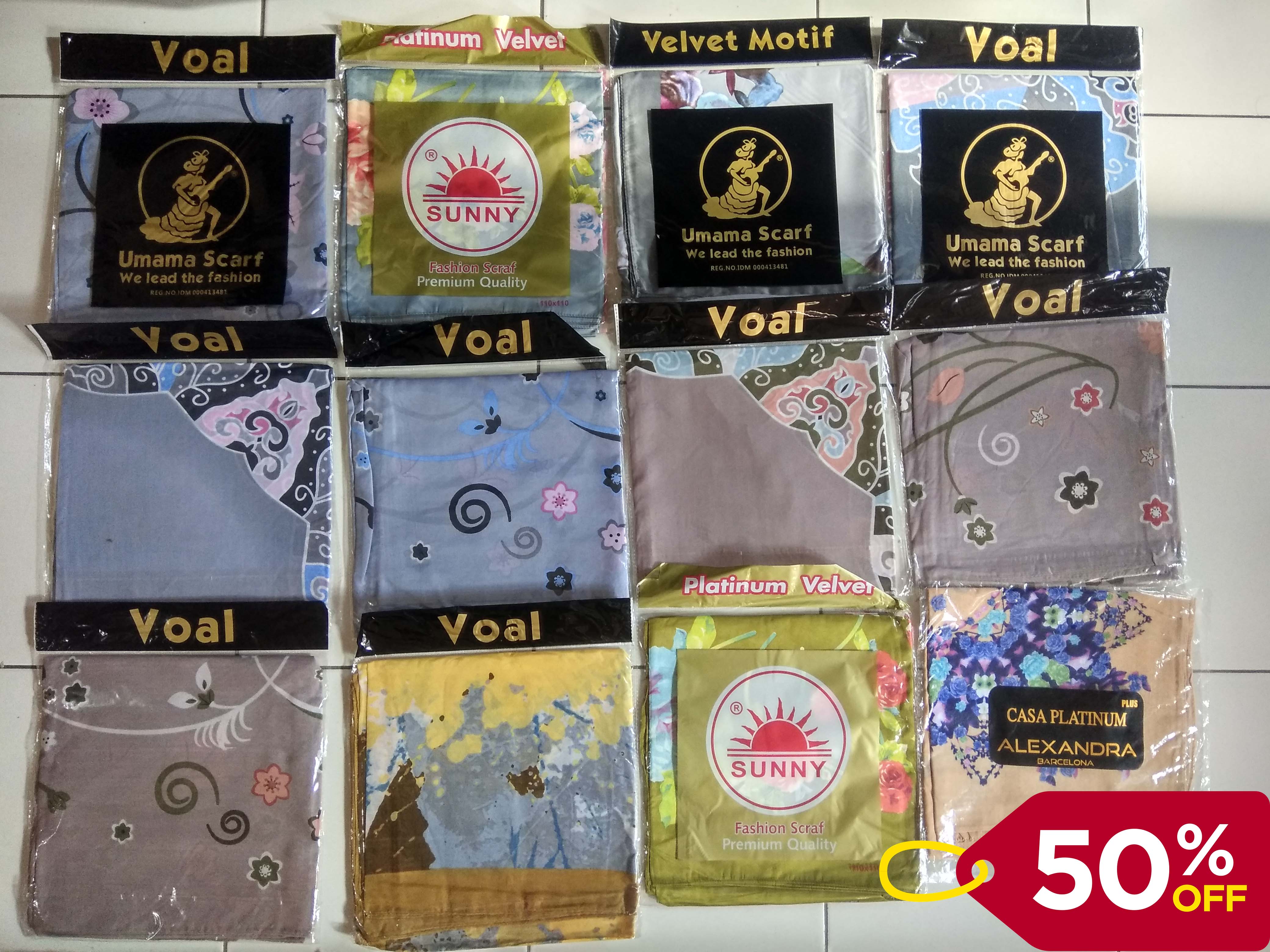 KERUDUNG DISKON MURAH (baca deskripsi sebelum pesan)