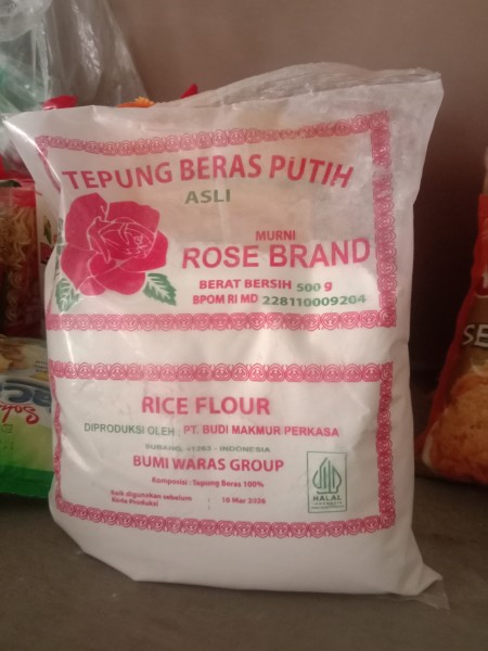 Tepung beras putih rose brand