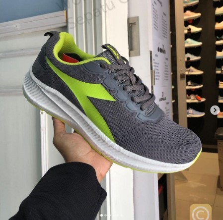 Diadora Figura - Grey Lime (Men) (Running)