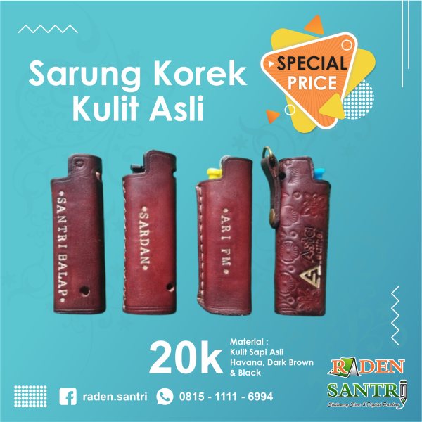 Sarung Korek Kulit Asli