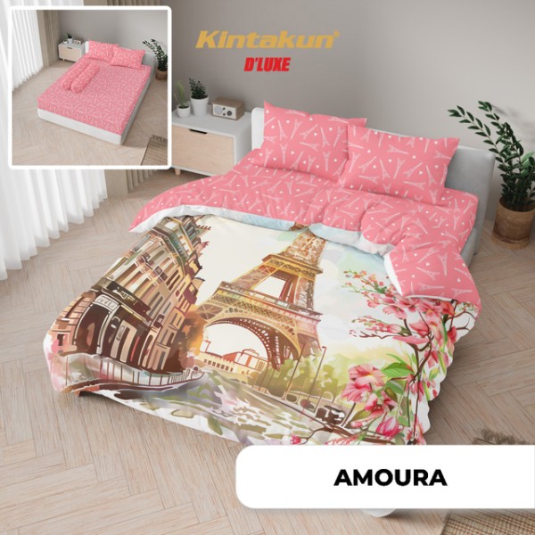 Kintakun Bedcover 3D Printing Amoura Set size 180x200