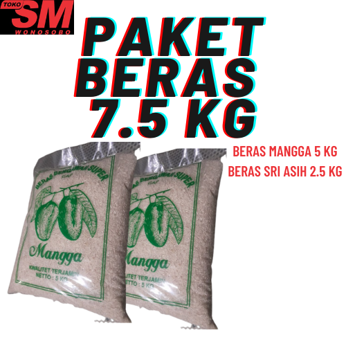 PAKET HEMAT BERAS 7.5 KG