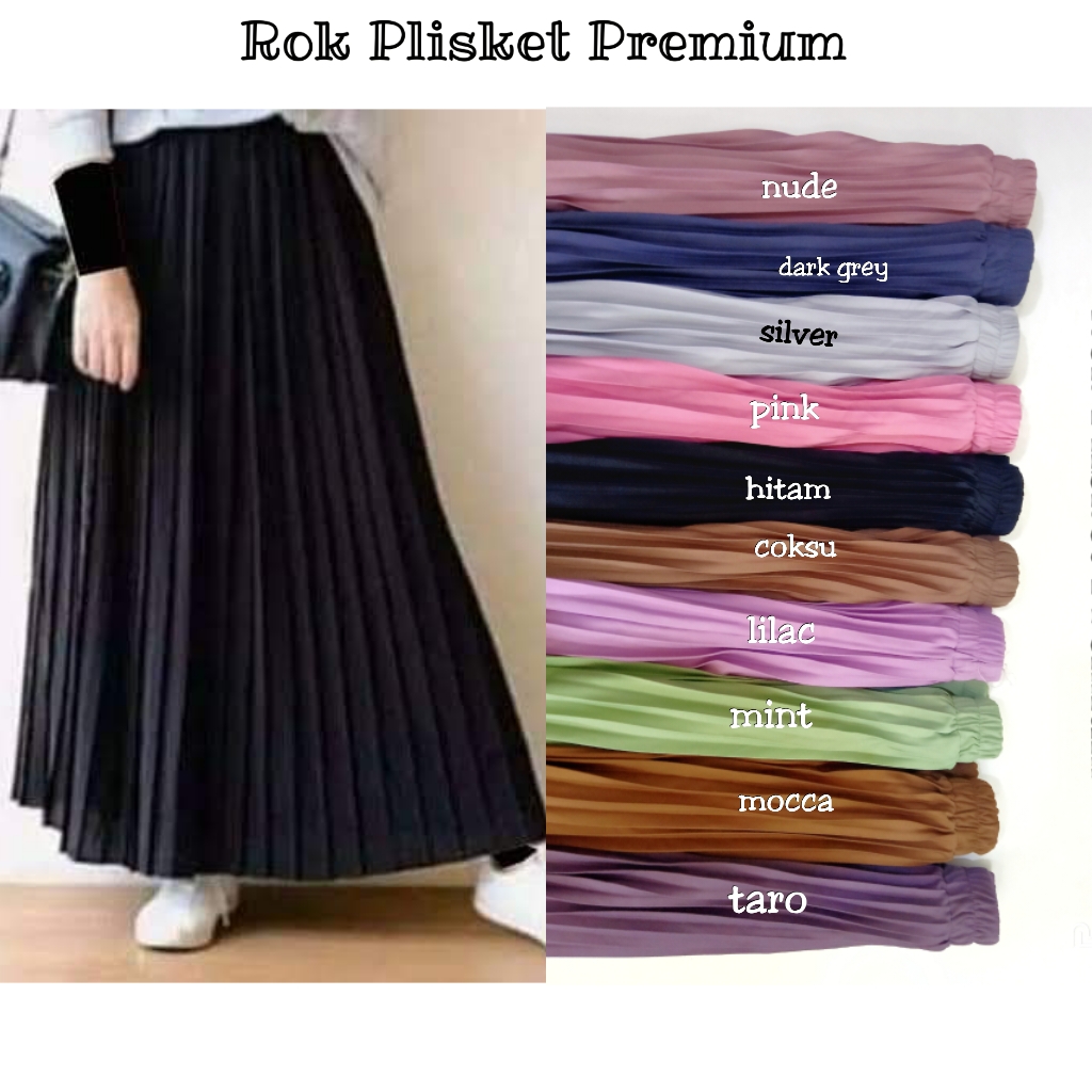 Rok plisket dewasa