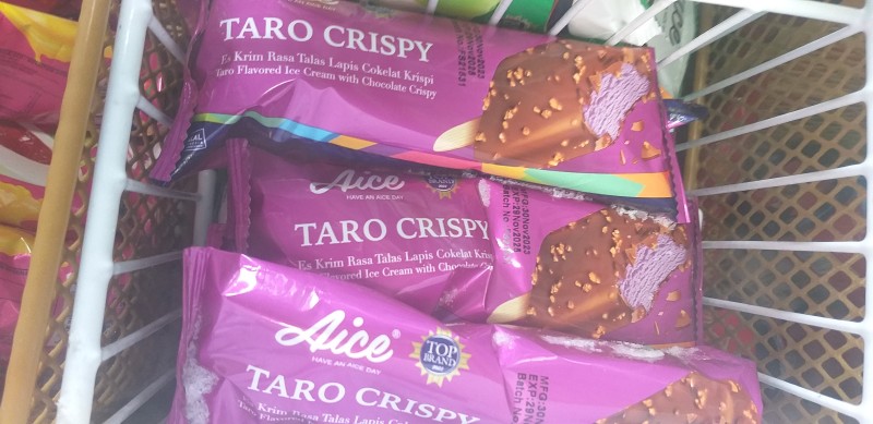 eskrim taro crispy