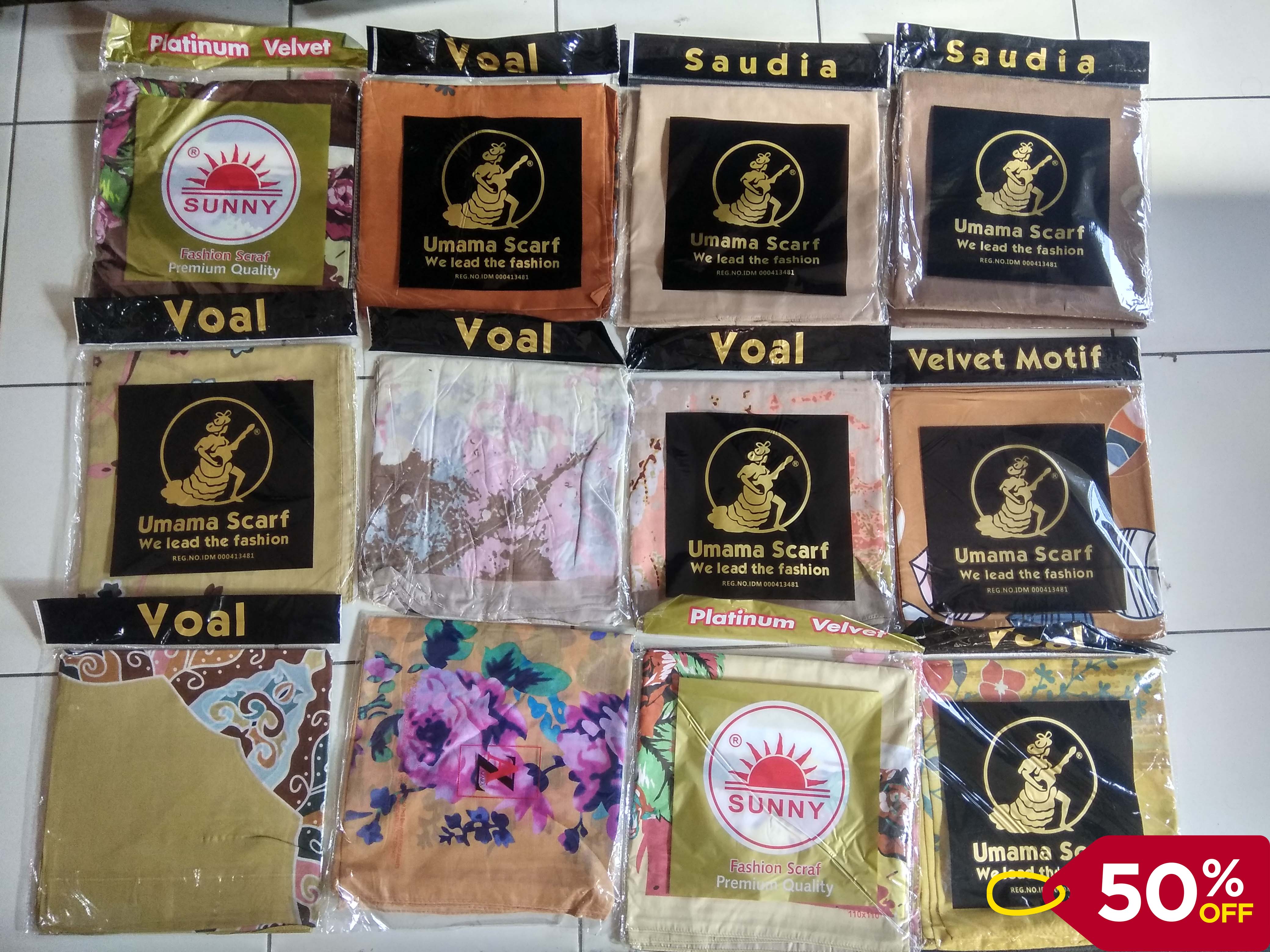 KERUDUNG MURAH voal,velvet,zahra(baca deskripsi sebelum pesan)